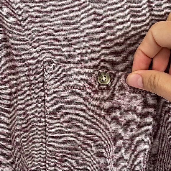 Pendleton short sleeve collared cotton polo quarter button collared shirt - Picture 5 of 8